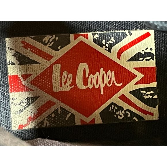 Lee Cooper Originals * UK * M8 / W10 * US 8.5 * Canvas Sneaker * Navy/Red/White - Picture 14 of 15